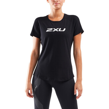 2XU CONTENDER Women's Short-Sleeved T-Shirt Black/White 0